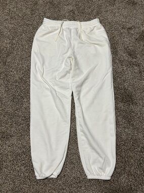 Beyond Yoga Cream Drawstring Jogger Sweatpants